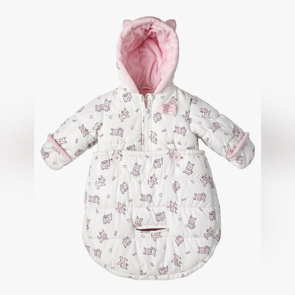 London Fog Baby Snow Puffer Suit Size 0-6 Months